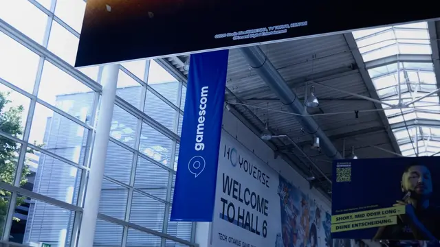 Eingang zu Halle 6 der gamescom in Köln – Aftermovie für The Very Essence